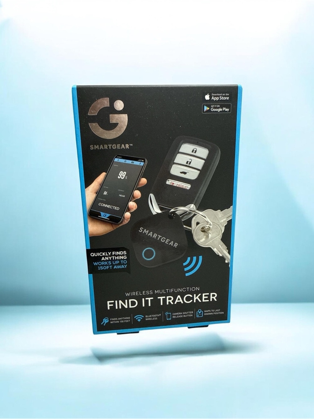 SmartGear Find It Tracker Wireless Multifunction - Black